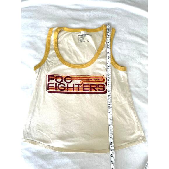 Foo Fighters 2024 Tour Tank Top Ringer Style Men’s Large Made in USA - Picture 4 of 7
